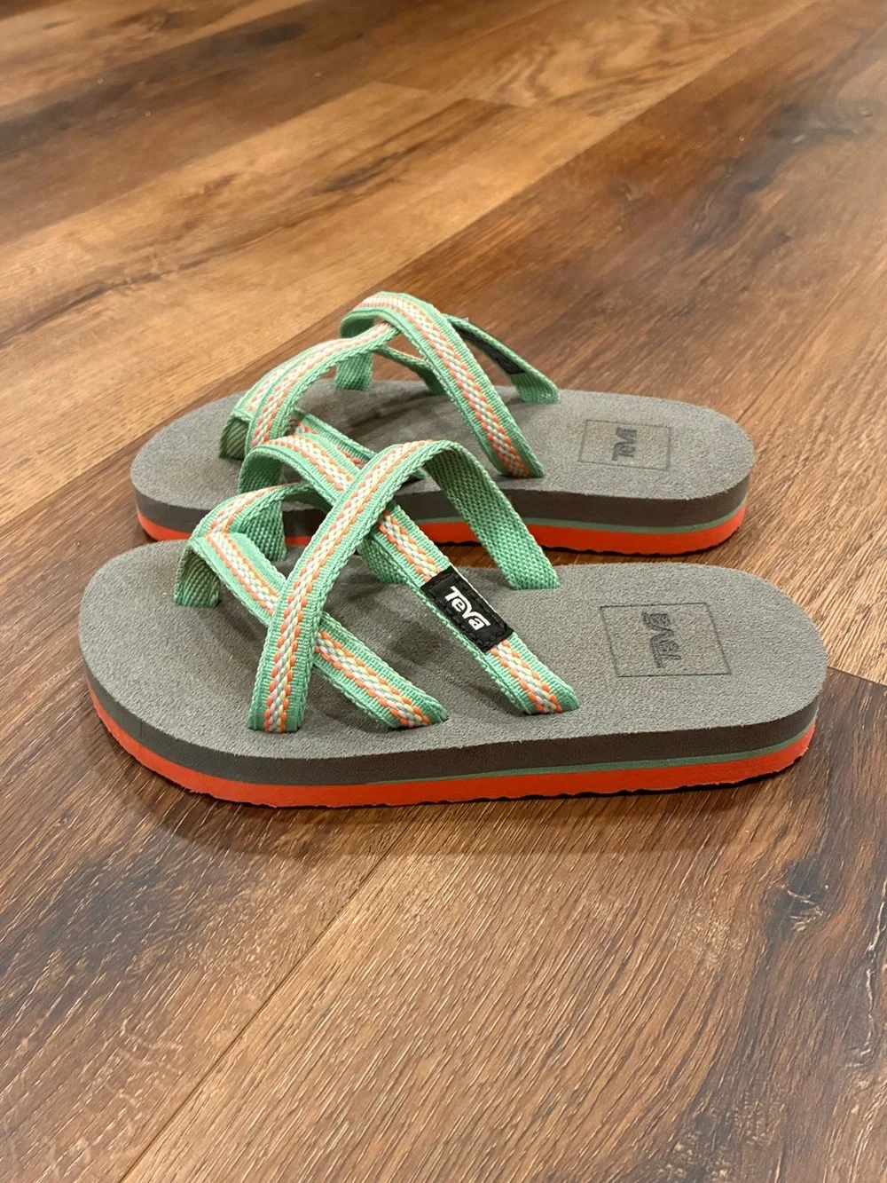 Teva Blue Strap Sandals Shoes Flip Flops Outdoor Play 12 Girl